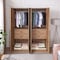 Manhattan Comfort Lee Wardrobe Closet 2.0 in Golden Brown, 2PK 2-WC002-GB - alternate 3